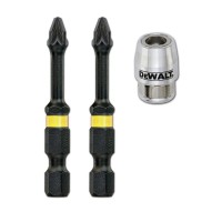 DEWALT Impact Torsion 2 x PZ2 50mm and Magnetic Screwlock Sleeve £7.69